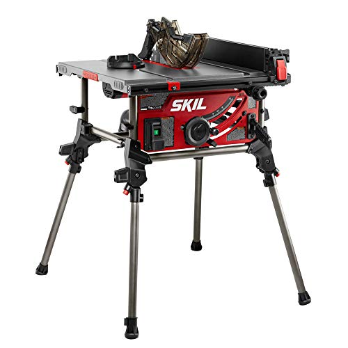 SKIL 15 Amp 10 Inch Portable Jobsite Table Saw with Folding Stand- TS6307-00
